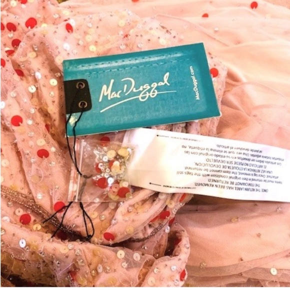 Elegant Pink One-Shoulder Mac Dugal Dress NWT - Picture 5 of 10